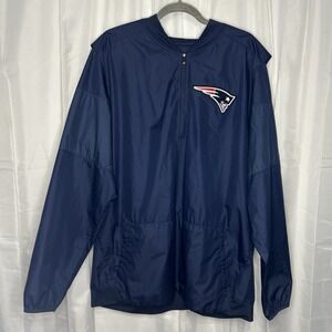 Nike Patriots Men's XL‎ Half-Zip Sideline Pullover, Mesh Gusset Ventilation